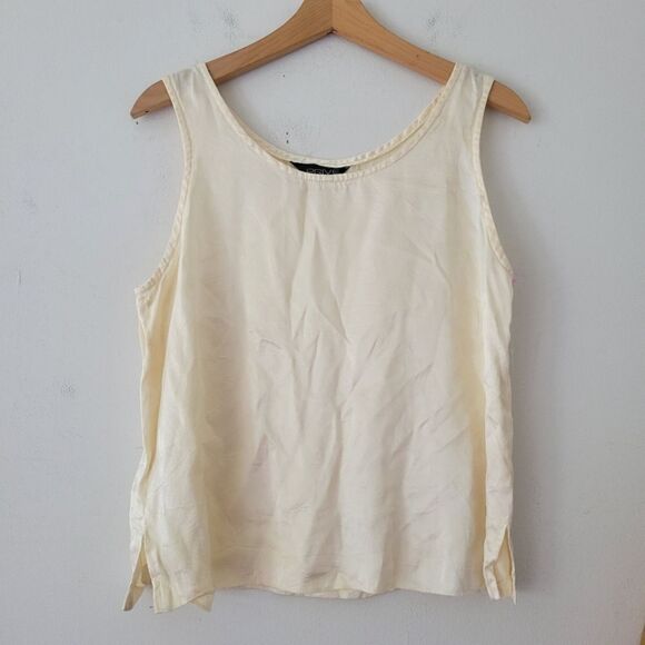 Vintage Privé New York Silky Sleeveless Blouse M - Picture 1 of 8